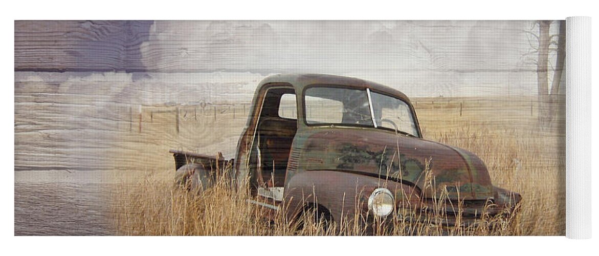 1948 Yoga Mat featuring the photograph Country Chevy by Debra and Dave Vanderlaan