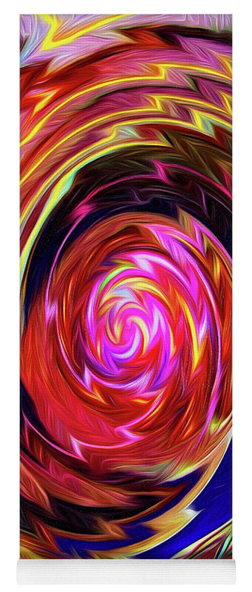 Abstract Yoga Mat featuring the photograph Crazy Swirl Art by Sue Melvin