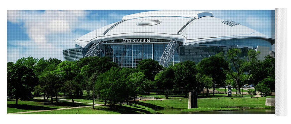 Dallas Cowboys Yoga Mat featuring the photograph Dallas Cowboys ATT Stadium Arlington Texas by Robert Bellomy