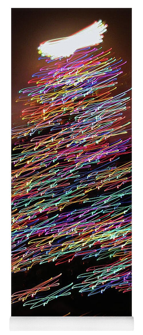 Abstract Yoga Mat featuring the photograph Dancin' Yule by Rick Locke - Out of the Corner of My Eye