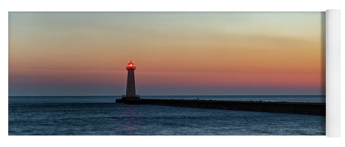Lake Ontario Yoga Mat featuring the photograph Dawn at Sodus Point by Rod Best
