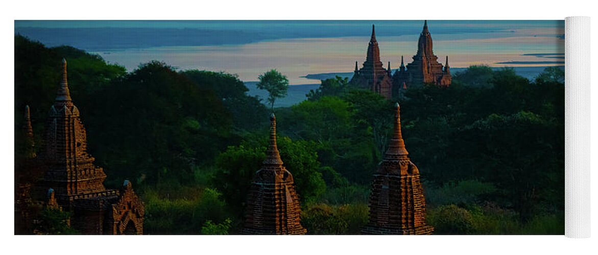 Bagan Yoga Mat featuring the photograph Dawn In Bagan by Chris Lord
