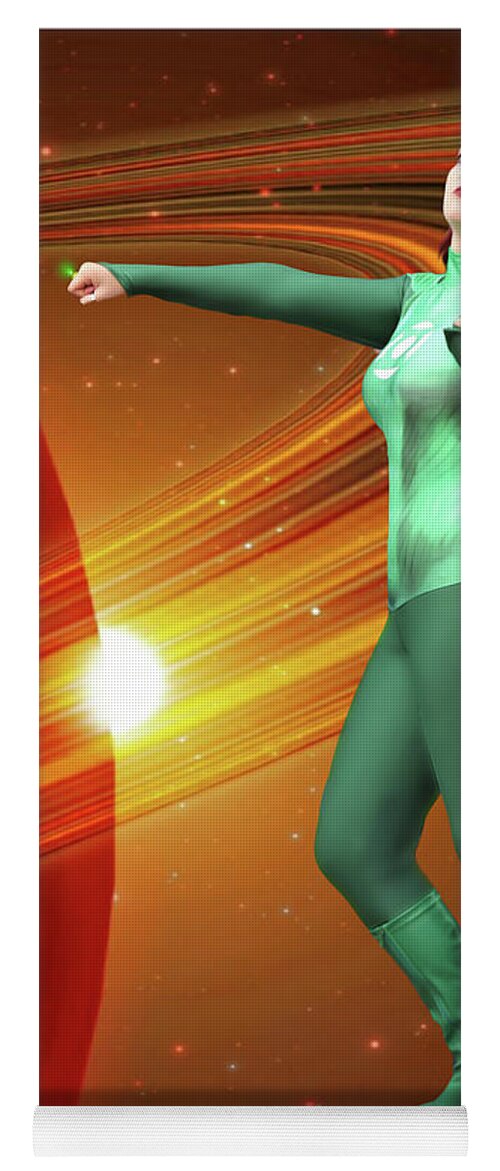 Green Yoga Mat featuring the photograph Dawn Of The Green Lantern by Jon Volden