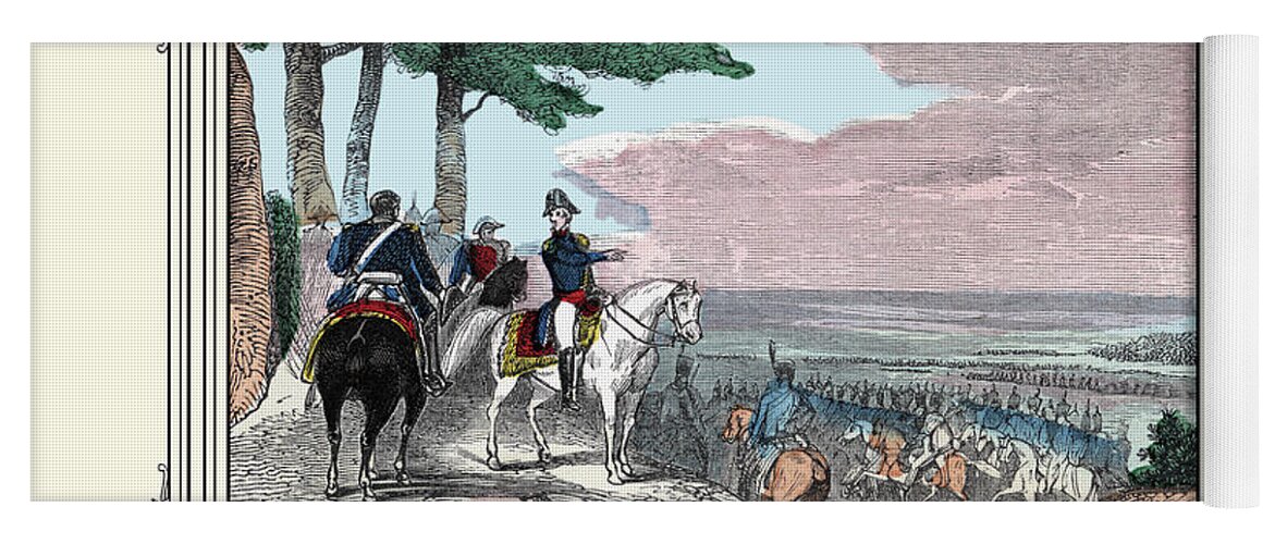 Andrew Jackson Yoga Mat featuring the painting Departure of the Troops for New Orleans by William Croome