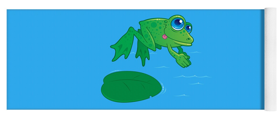 Belonend PapoeaNieuwGuinea bemanning Diving Frog Yoga Mat by John Schwegel - Pixels