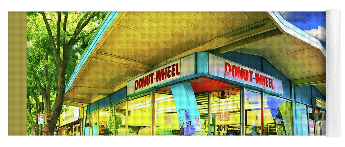 Donuts Yoga Mat featuring the photograph Donut Wheel by Don Schimmel