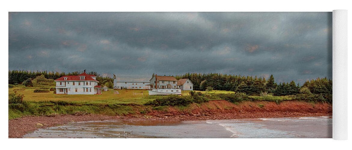 Pei Yoga Mat featuring the photograph Doyle's Cove, The Day After Hurricane Dorian by Marcy Wielfaert