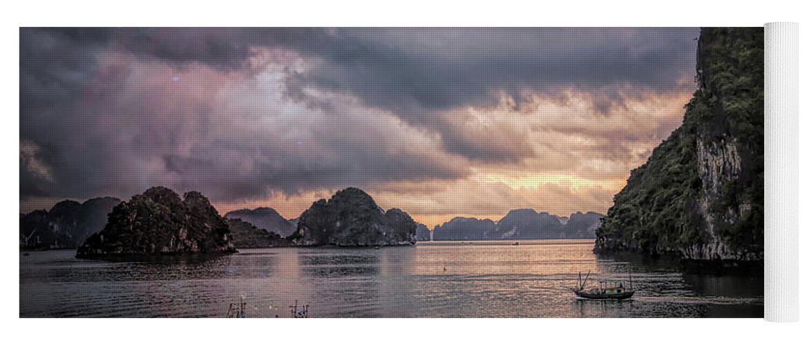 Vietnam Yoga Mat featuring the photograph Dramatic Cloud Invade China Sea by Chuck Kuhn