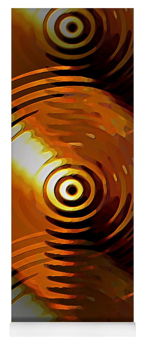Gold Yoga Mat featuring the digital art Dripping Gold by David Manlove
