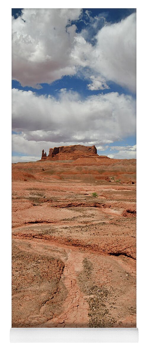 Scenic Byway 191 Yoga Mat featuring the photograph Dry Washes along Scenic Byway 191 in AZ by Ray Mathis
