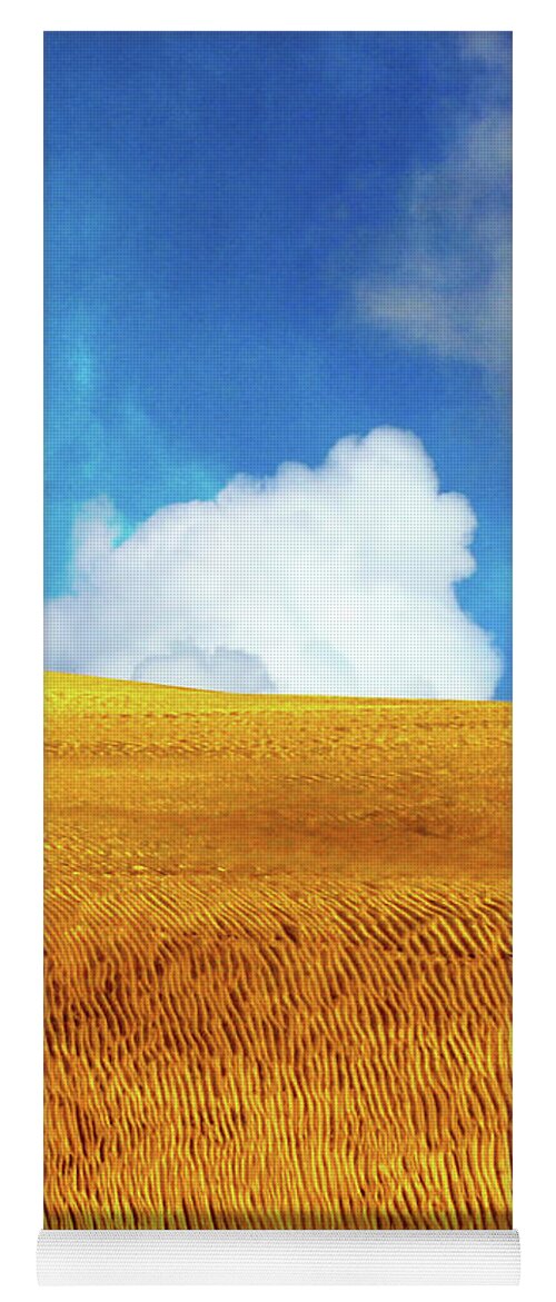 Sand Dunes Yoga Mat featuring the photograph Dune and Clouds by Timothy Bulone