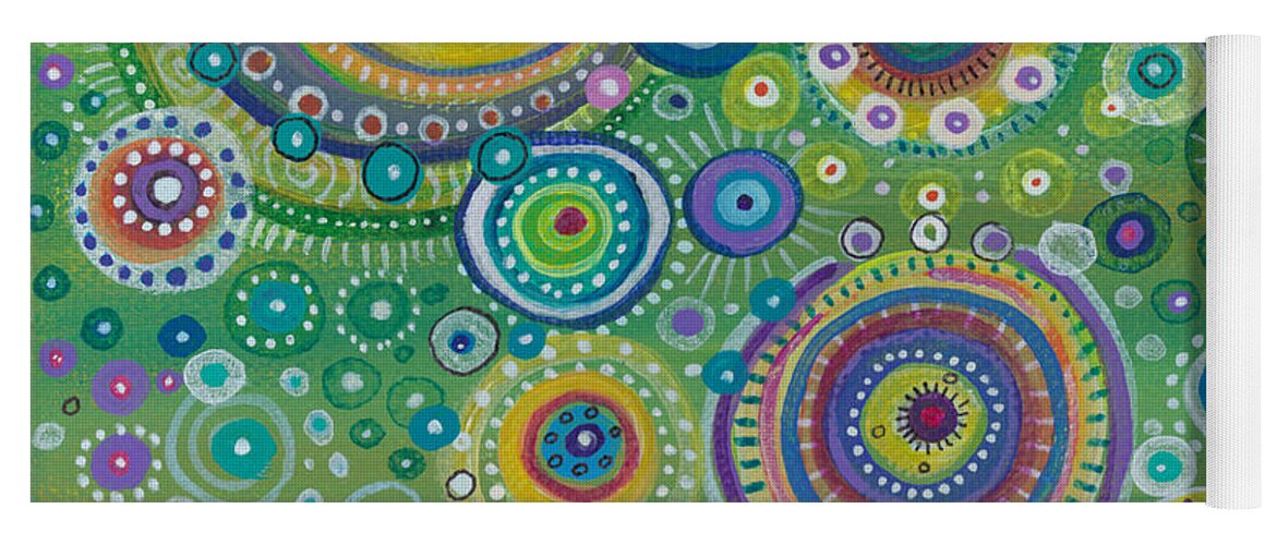 Energy Yoga Mat featuring the painting Energy by Tanielle Childers