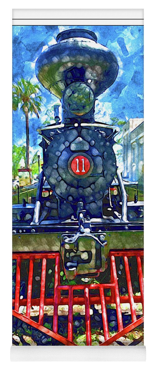 Train Yoga Mat featuring the photograph Engine 11 by Peggy Dietz