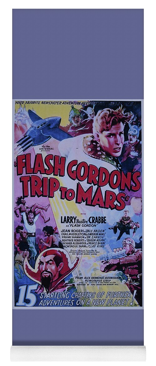 Flash Gordon Yoga Mat featuring the photograph Flash Gordon's Trip to Mars by Steve Kearns