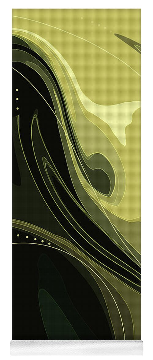 Abstract Yoga Mat featuring the digital art Flights of Fancy by Gina Harrison