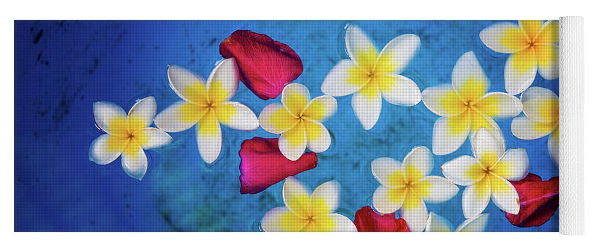 Flowers Yoga Mat featuring the photograph Flowers of Laos by Philippe Sainte-Laudy
