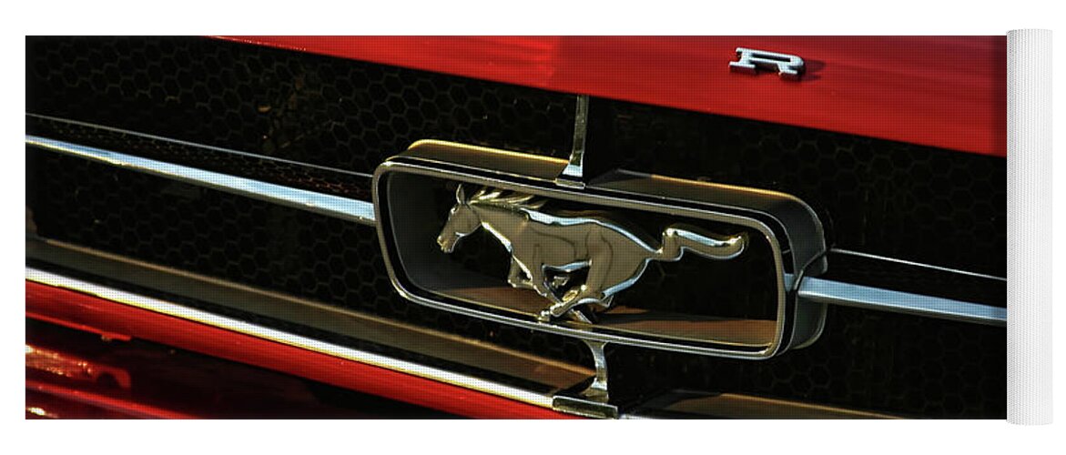 Ford Mustand Yoga Mat featuring the photograph Ford Mustang by Joan Bertucci