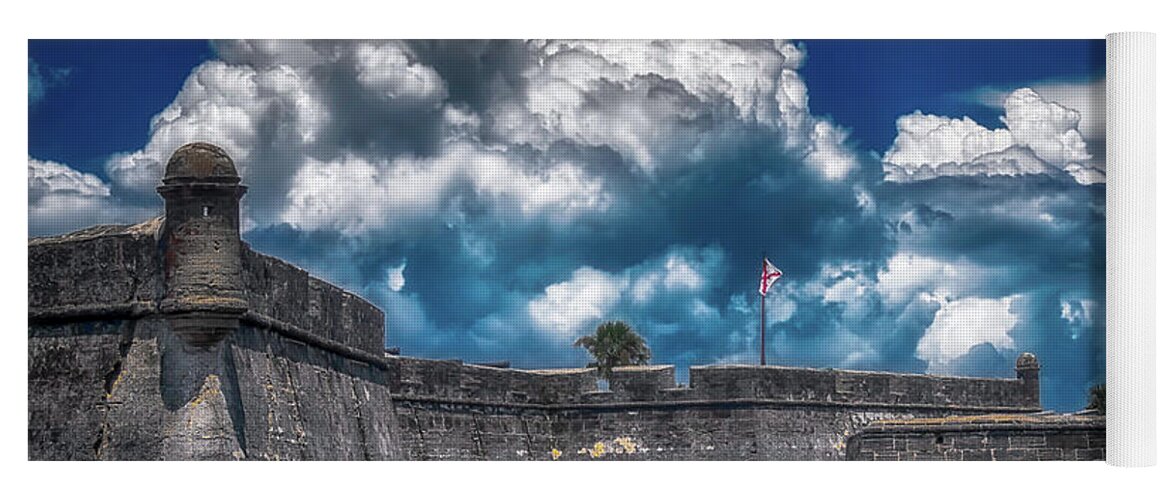 St Augustine Yoga Mat featuring the photograph Fortified Clouds by Joseph Desiderio