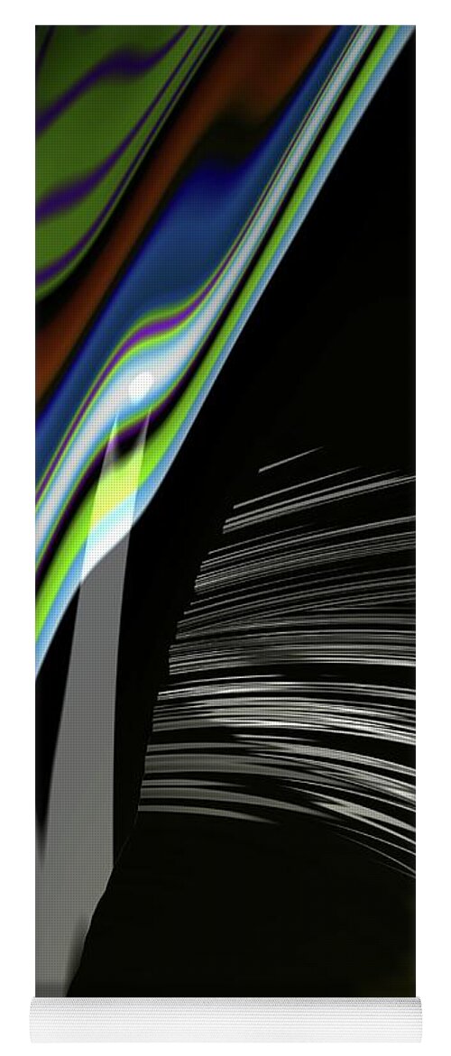 Abstract Yoga Mat featuring the photograph Frax 1 by Keith Lyman
