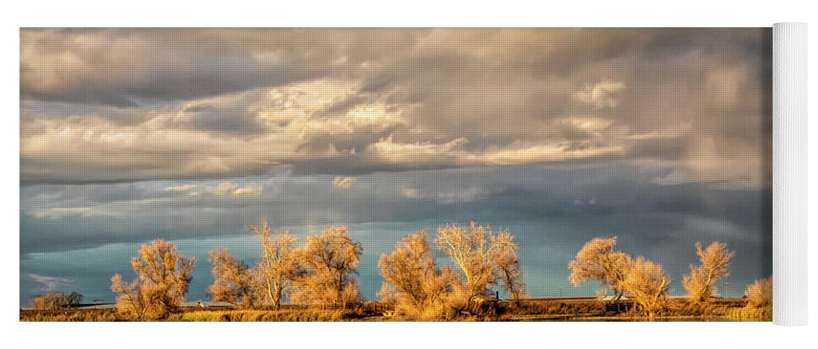 California Yoga Mat featuring the photograph Golden Hour in the Refuge by Cheryl Strahl