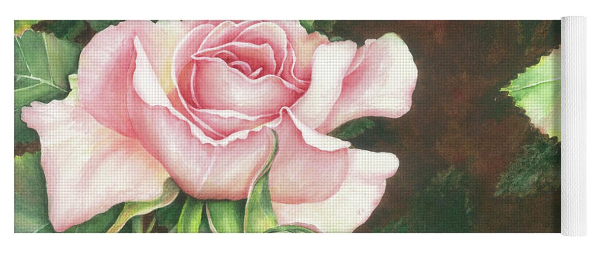 Rose Yoga Mat featuring the painting Grace by Lori Taylor