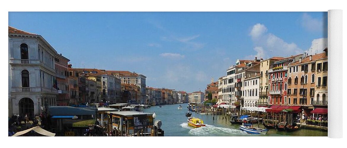 Water Yoga Mat featuring the photograph Grande Canal - Venice by Nina-Rosa Dudy