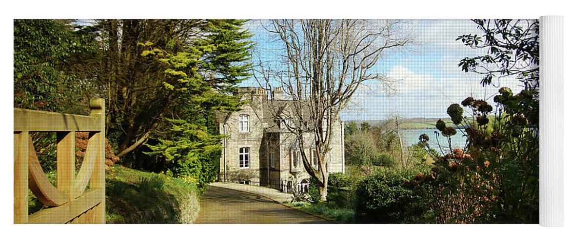 Greatwood Yoga Mat featuring the photograph Greatwood House Mylor by Terri Waters