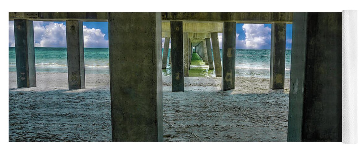 Al Yoga Mat featuring the photograph Gulf Shores Park and Pier AL 1649b by Ricardos Creations
