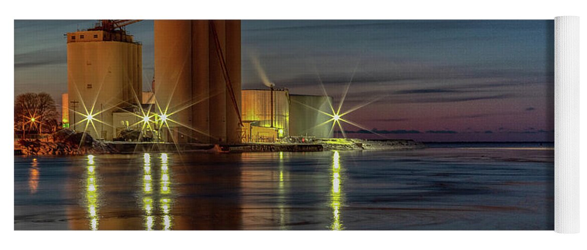 Twilight Yoga Mat featuring the photograph Harbor Twilight by Rod Best