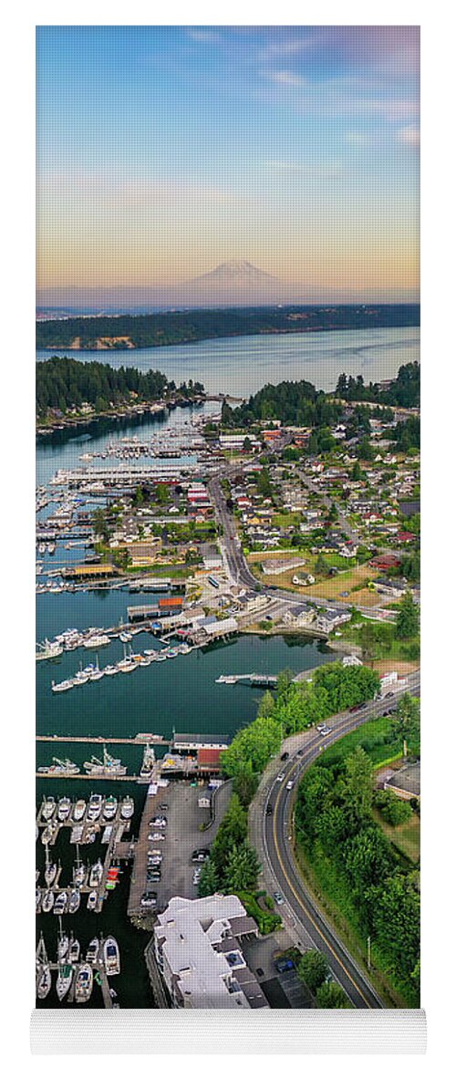 Gig Harbor Yoga Mat featuring the photograph Harborview Drive by Clinton Ward