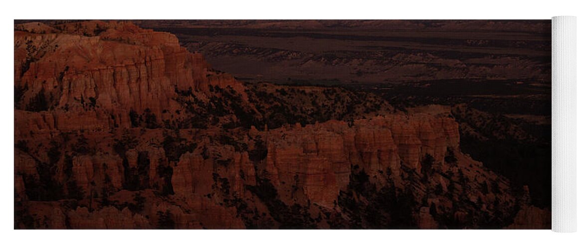 Moon Yoga Mat featuring the photograph Harvest Moon over Bryce Canyon by Jonathan Thompson