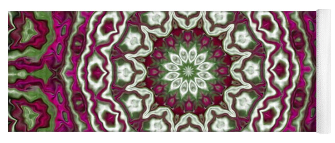 Christmas Yoga Mat featuring the digital art The Hearts Have It by Designs By L