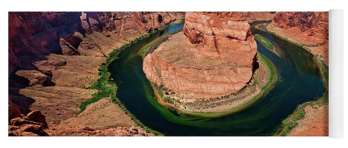 Arid Climate Yoga Mat featuring the photograph Horseshoe Bend on the Colorado River by Jeff Goulden