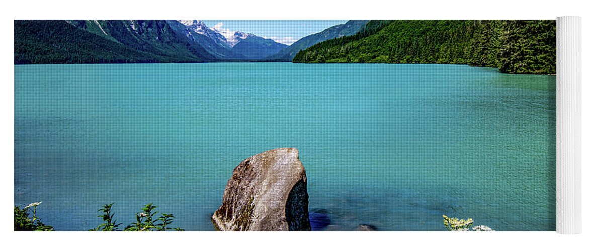 Chilkoot Lake Yoga Mat featuring the photograph Idyllic Afternoon by Marcy Wielfaert