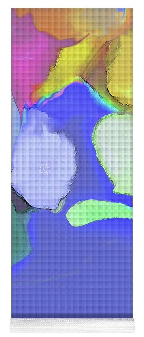 Abstract Yoga Mat featuring the digital art Impromptu by Gina Harrison