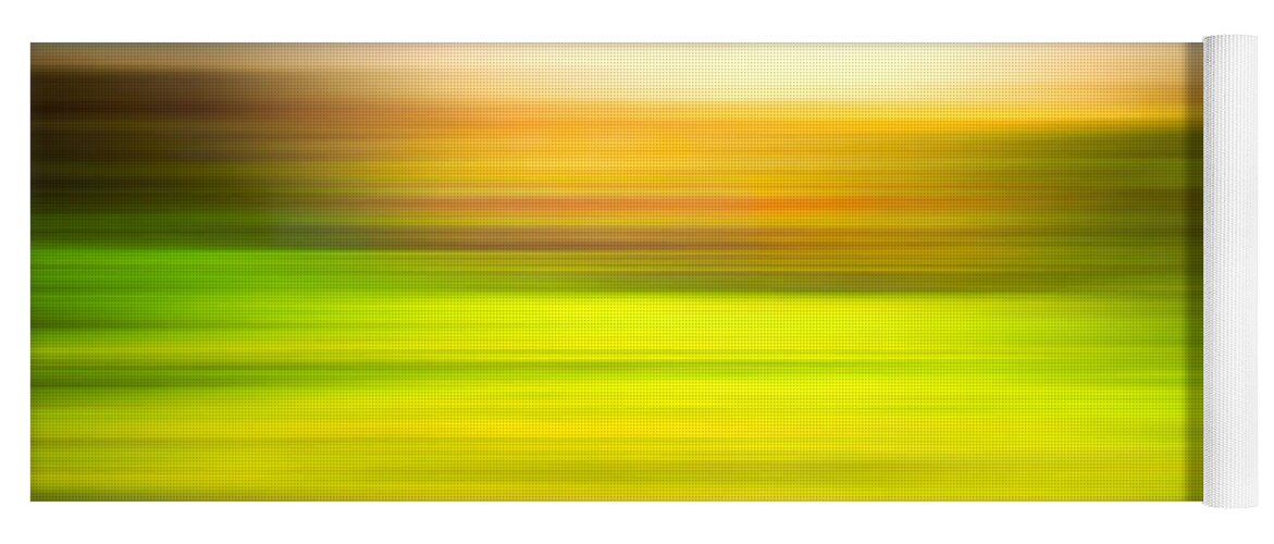 India Yoga Mat featuring the photograph India Colors - Abstract Rural Panorama by Stefano Senise