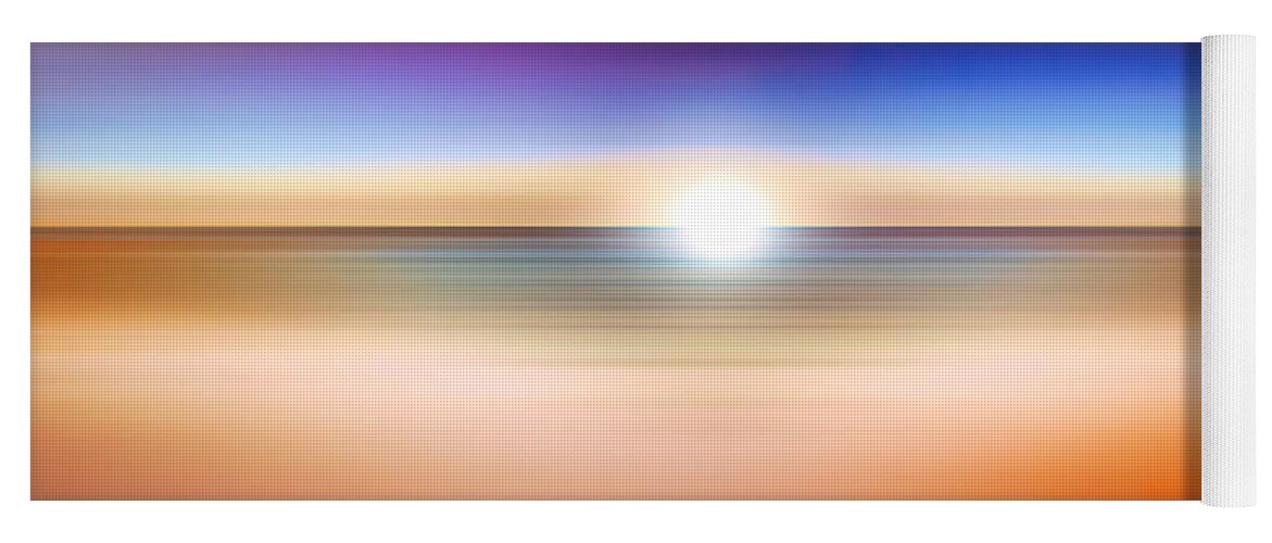 India Yoga Mat featuring the photograph India Colors - Abstract Sun by Stefano Senise