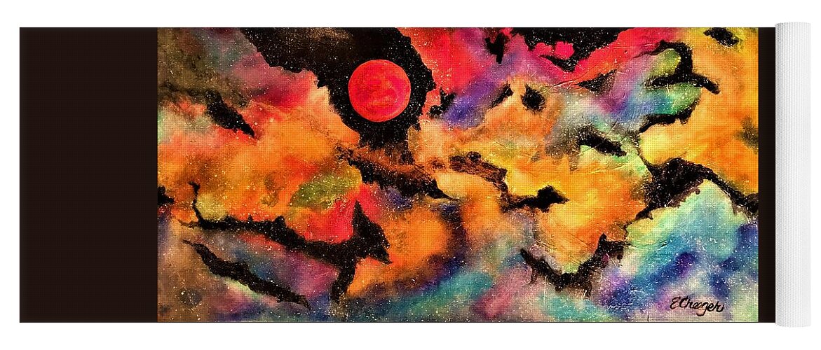 Planets Arcturus Arcturian Ascension Cosmos Universe Star Seed Nebula Space Alienworld Yoga Mat featuring the painting Infinite Infinity 2.0 by Esperanza Creeger