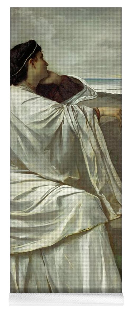 Anselm Feuerbach Yoga Mat featuring the painting Iphigenia, Feuerbach's favourite Roman model andquot, Nanaandquot,. Oil on canvas -1871-. by Anselm Feuerbach