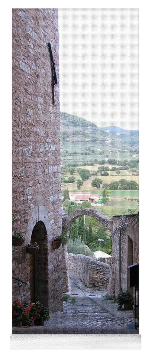 Italy Yoga Mat featuring the photograph Spectacular Spello by Patricia Caron
