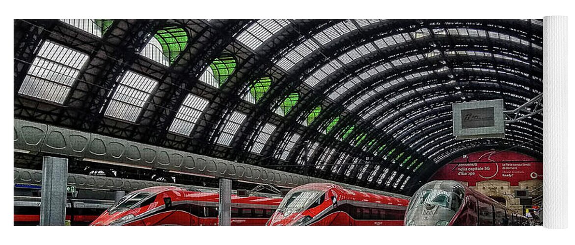 2018 Yoga Mat featuring the photograph Italian Train Station - 073040 by Deidre Elzer-Lento