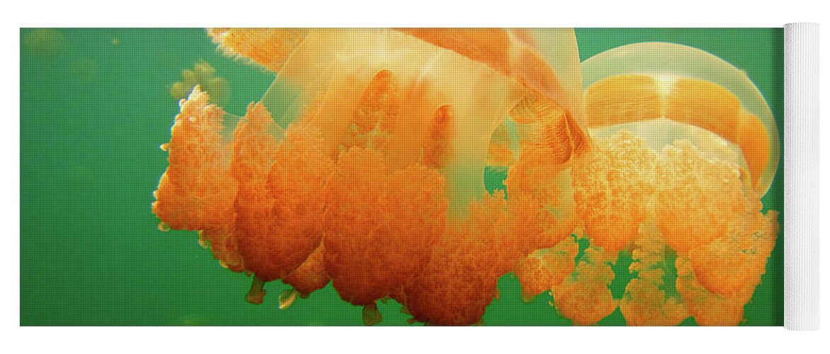 Jellyfish Yoga Mat featuring the photograph Jellyfish Love by Becqi Sherman