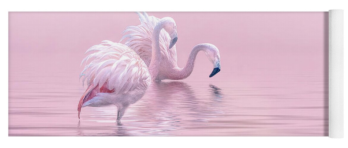 Flamingos Yoga Mat featuring the photograph Just The Two Of Us by Brian Tarr