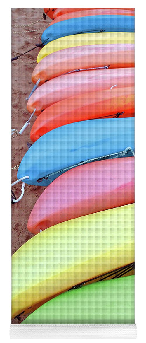 Kayak Yoga Mat featuring the photograph Kayaks I by Jairo Rodriguez