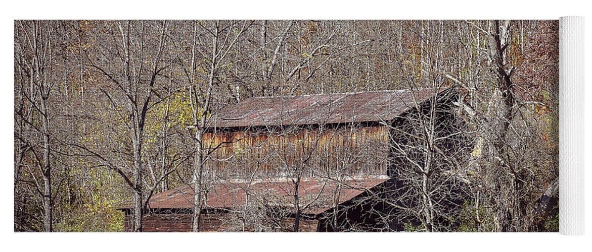 Barn Yoga Mat featuring the photograph Kimbolton Barn by Michelle Wittensoldner