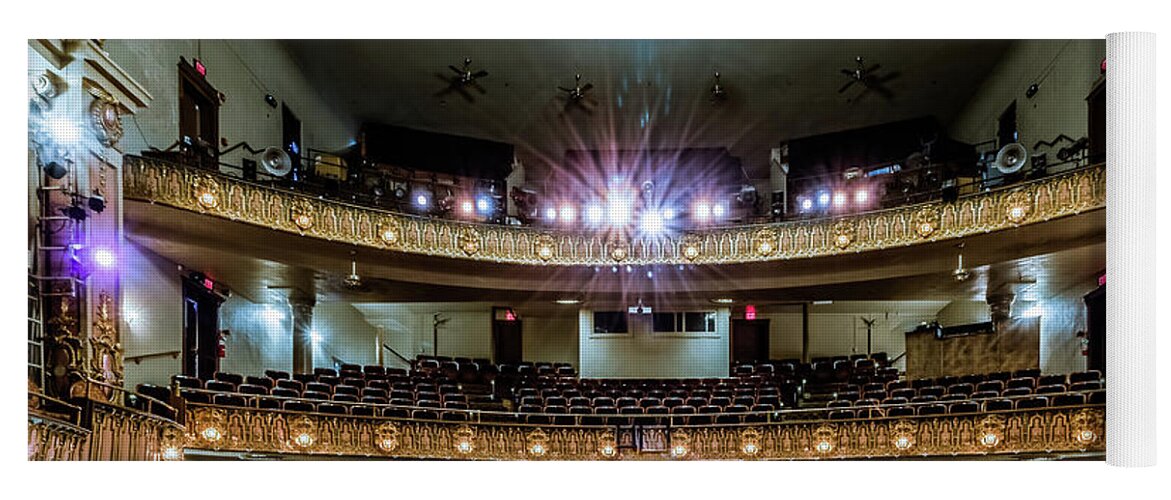Landers Theatre Yoga Mat featuring the photograph Landers Theatre Stage View by Allin Sorenson