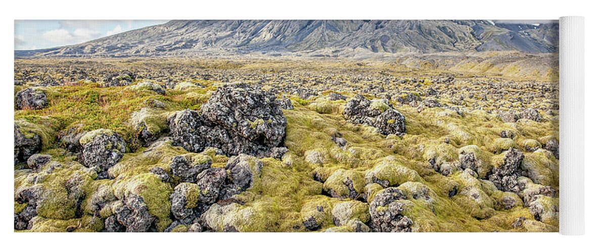David Letts Yoga Mat featuring the photograph Lava Fields of Iceland by David Letts