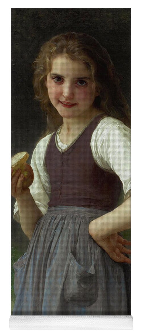 William Yoga Mat featuring the painting Le Gouter aux Champs, 1891 by William-Adolphe Bouguereau