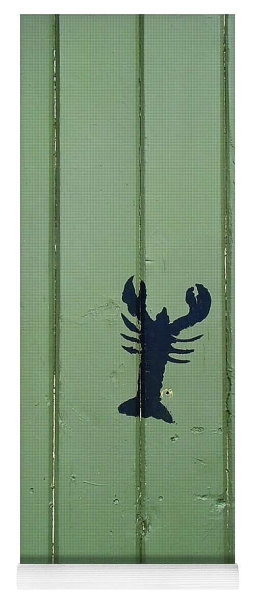 Canada Yoga Mat featuring the photograph Lobster Door by Lenore Locken
