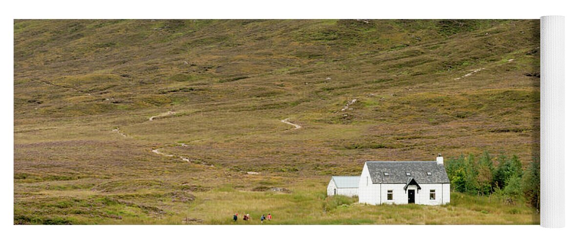 Guesthouse Yoga Mat featuring the photograph Lonely House in Scotland by Michalakis Ppalis